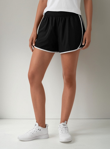 Short Active Members Mark Negro De Mujer Talla S Importado