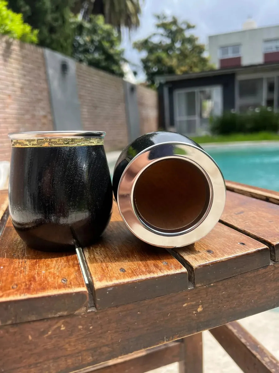 Mate Huevito Algarrobo Virola y Guarda Acero Inox