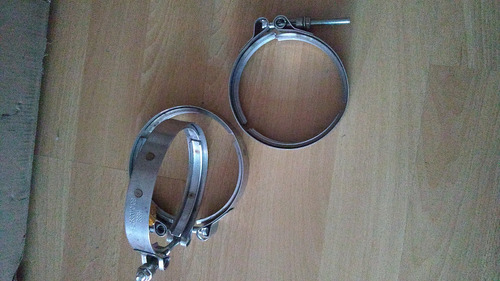 3 Abrazaderas De Escape 612630110108, Cuatro Pulgadas.
