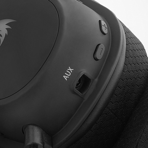 Auriculares gamer Redragon Redragon Zeus X Wireless H510-WL negro con luz rgb LED