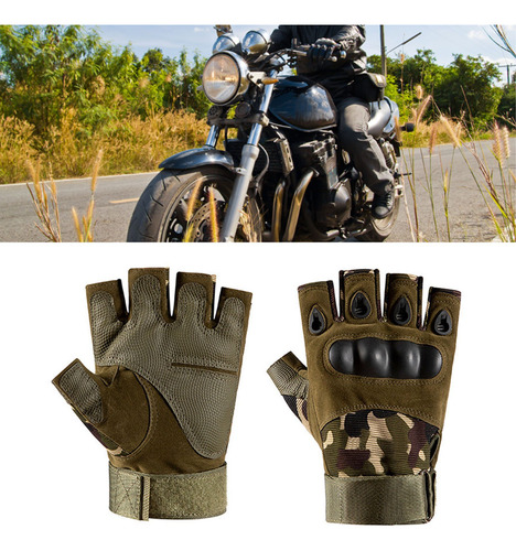 Guantes Antideslizantes De Medio Dedo Para Ciclismo De Monta