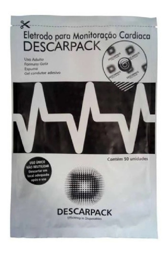 Eletrodo Ecg Descartavel Adulto Descarpack - 500 Unidades