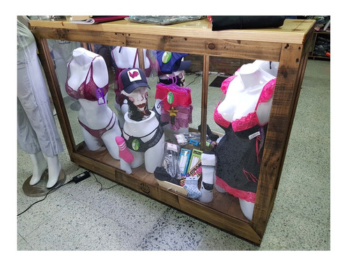 Imagen 5 de 10 de Vitrinas Madera Vintage Exclusivas Prácticamente Nuevas