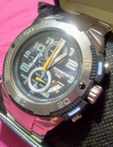 Reloj Kevingston All Acero Inoxidable Cronometro Calendario