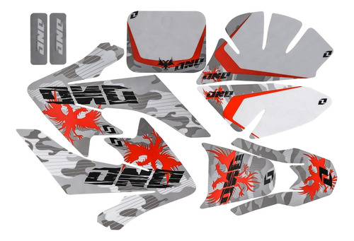 Kit De Calcomanías Gráficas De59 Para Crf50 Pit Bike