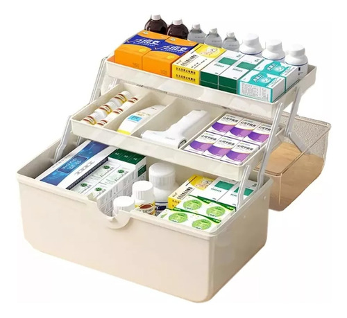 Caja Primeros Auxilios Botiquín Organizador 3 Nivel 28x16x16
