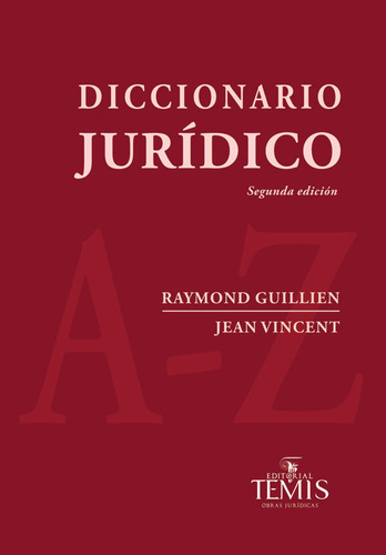 Diccionario Jurídico, de Varios autores. 9583510519, vol. 1. Editorial Editorial Temis, tapa dura, edición 2019 en español, 2019