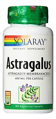 Unidad Astragalus Cápsulas, 400 mg, 100 count