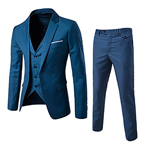 Blazers De Hombre Chaqueta+chaleco + Pantalones 3 Piezas