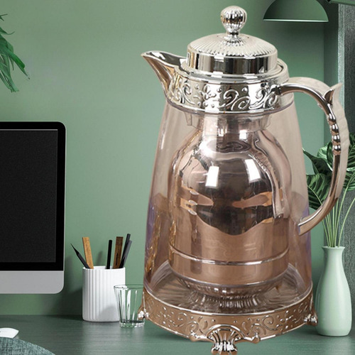 Café Aislado Tetera De Tetera 1l Café De Bebida Plateado