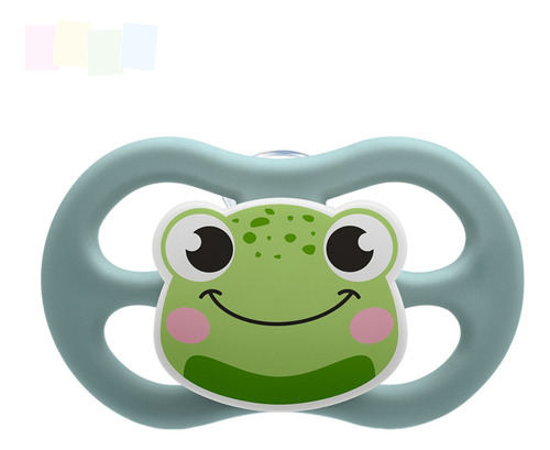  Lillo Little Friends chupeta bico de silicone cor verde