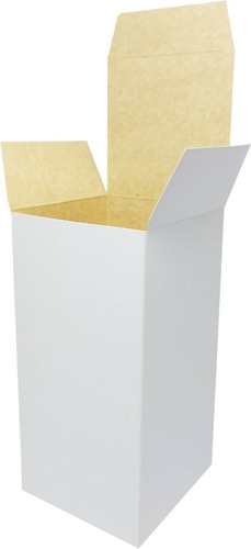 Caja Para Vaso Vas1 X 10u Packaging Blanco Madera 