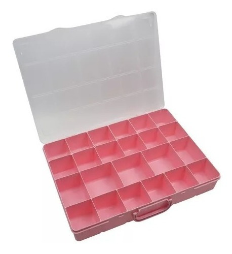 Maletin Caja Plastica 23 Divisiones Movibles Gavetero Color 