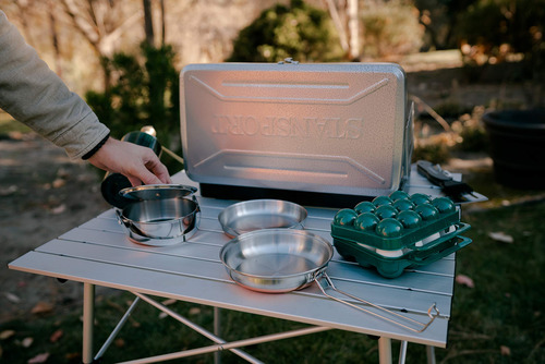Contenedor De Huevos Para Acampar Y Viajar 12 Huevos Verde