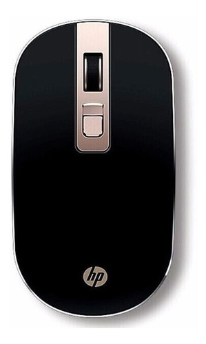 Mouse sem fio HP  S4000 black e gold