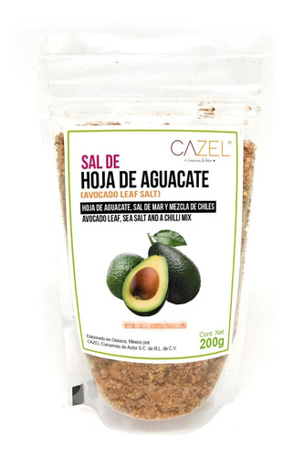 Sal De Hoja De Aguacate 200g Tradicional Mixología Oaxaca 