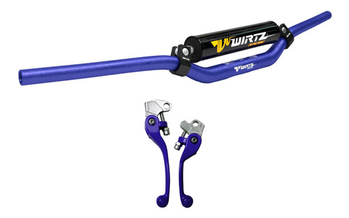 Manubrio W3d Azul + Manija Azul Yamaha Ttr 230 10-19 Wirtz