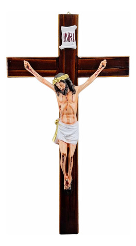 Crucifijo De Pared De 66 Cm, Cruz De Resina, Jesucristo