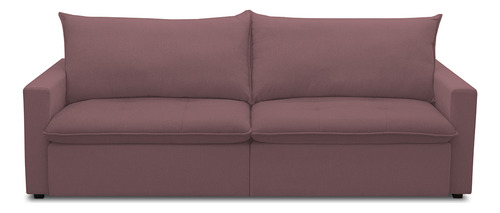 Sofá Cama Retrátil Reclinável Sala 208cm Lari Veludo Lilás