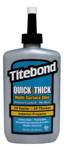 Pegamento líquido Titebond Quick & Thick Multi-Surface Glue ( 237 ml)