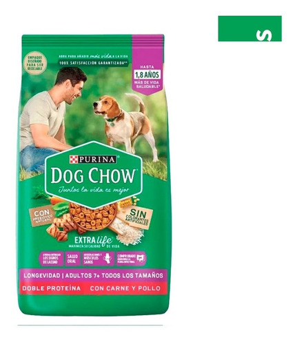 Dog Chow Longevidad Senior +7 Todos Los Tamaños X 8kg