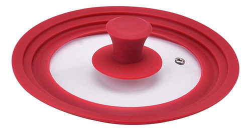 Tapa De Vidrio Templado Multifunción Tapa De Rojo_34cm