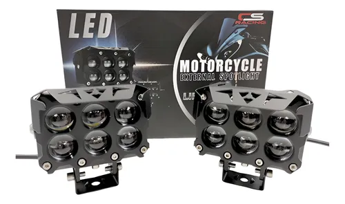 comprar Exploradoras Turbo Led Antiniebla Bicolor 6 Lupas Carro\u002Fmoto