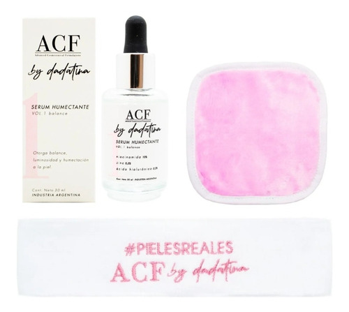 Acf Dadatina Kit Regalo Serum Humectante Vincha + Pad 6c