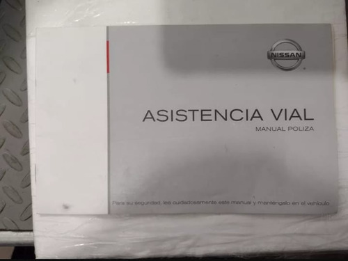 Asistencia Vial Manual Poliza Nissan 2011    Original Usado 