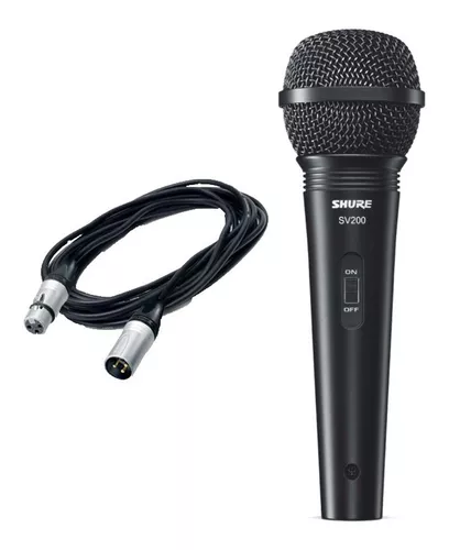 comprar Microfono Dinamico Shure Sv200 Original Con Cable - La Roca