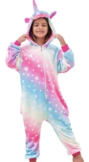 Pijama Mameluco Unicornio Infantil Disfraces Fiesta Cosplay