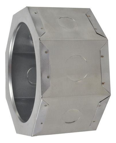 Bote Integral Octagonal Itsa 12x8cm Plata