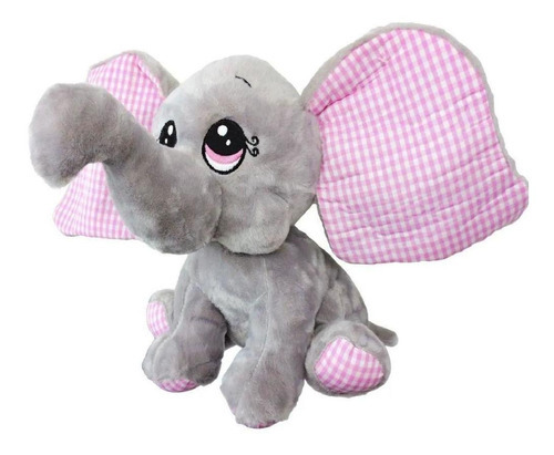 Elefante De Pelucia Grande 40cm Fizzy