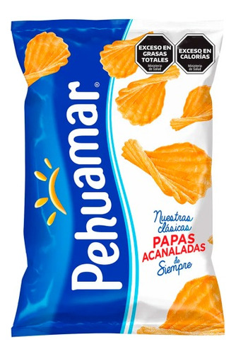 Papas Pehuamar Acanaladas 485 Gr. Pack 3 Unid.