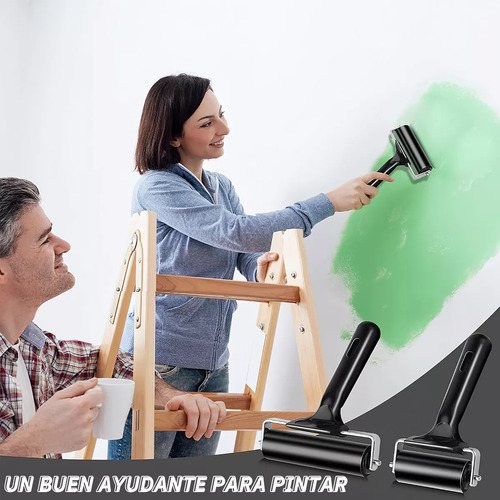 3pcs Rodillo Hule Suave Atl 6-15cm Grabado Linoleo Entintado