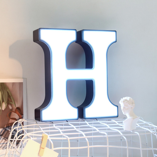 Led Night Plastic Con Forma De 26 Letras Del Alfabeto Inglés