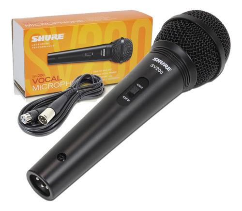 Micrófono Dinámico Cardioide Shure Sv200 Cable Xlr Prm