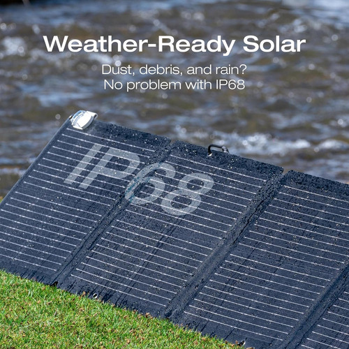 Ef Ecoflow Panel Solar Portátil De 110 W, Plegable Con Funda