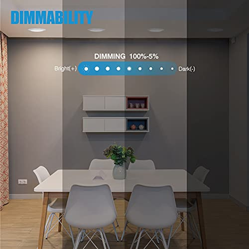 Lámpara Led Ecoeler De Disco De 5/6 Unidades, Regulable, Mon