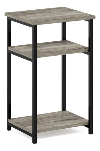 Just 3tier Metal Frame End Table With Storage Shelves, ...