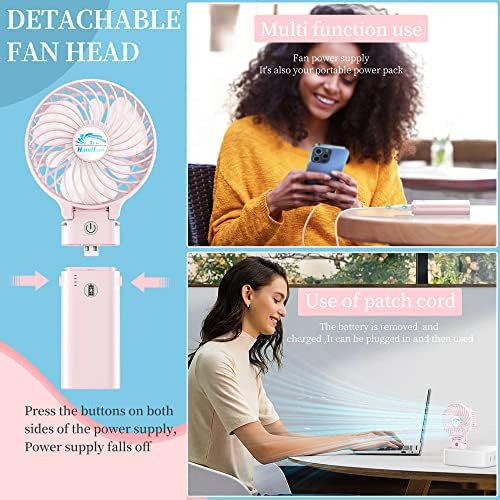 Handfan Ventilador De Mano Recargable De 5200 Mah, De Mano 5