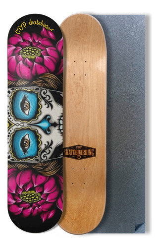 Tabla Skate Pro Cdp Skateboards Full Guatambù Catrina + Lija