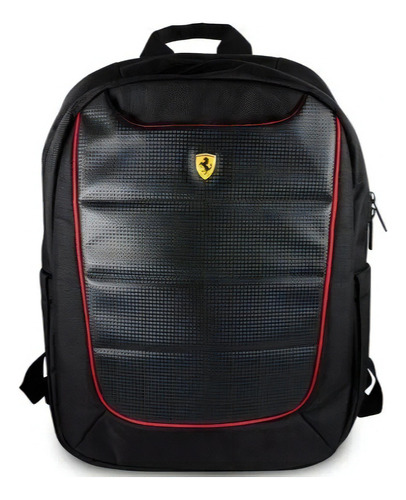 Mochila Scuderia Ferrari Cg Mobile Portátiles 15 Color Negro Diseño de la tela Nylon