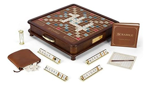 Ws Game Company Scrabble Luxury Edition Con Tablero De Juego