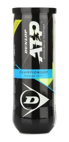 Imagen 1 de 4 de Tubo Pelotas Tenis Dunlop Champion All Court X3 Polvo Cement