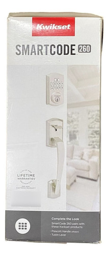 Chapa Inteligente Electrónica Kwikset Smartcode 260 Plateado (Usado)