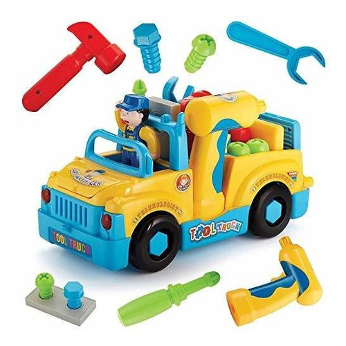 Konig Kids Tool Truck Multifuncional Take Apart Toy Con Tala