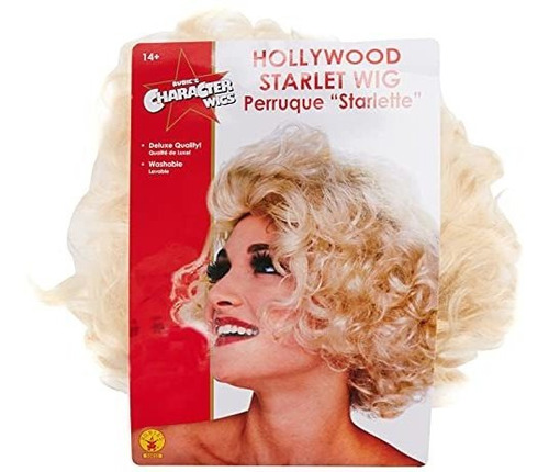 Rubie Hollywood Starlet Peluca Rubia, Marrón Claro, Un Tamañ