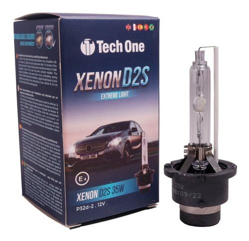 Lâmpada Xenon Hid Série D2s 4300k 35w 12v Techone