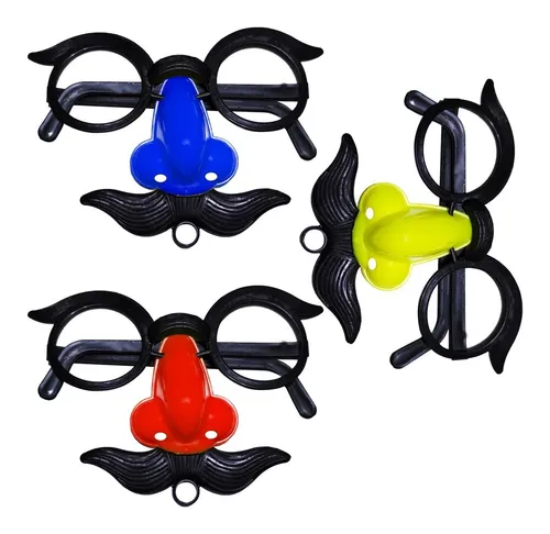 Anteojos con nariz y bigote sale